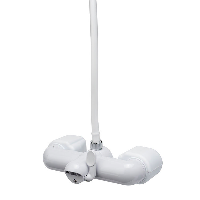 Croydex Bath Shower Mixer Set - White - AB210022  Standard Large Image