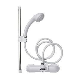 Croydex Bath Shower Mixer Set - White - AB210022 Large Image