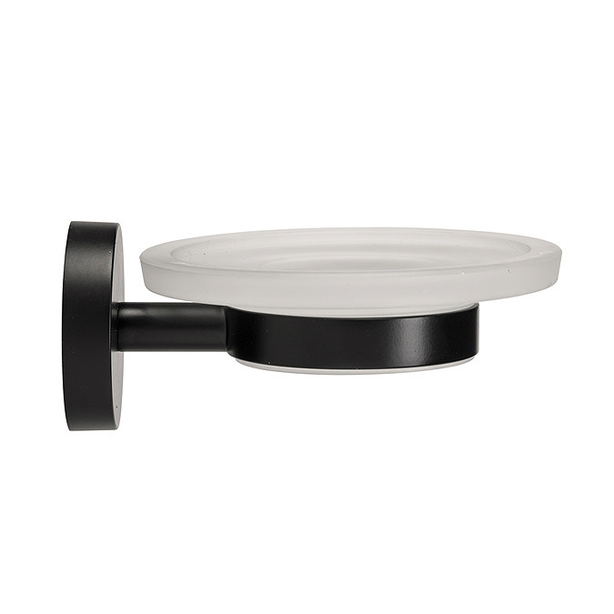 Croydex Black Epsom Flexi-Fix Soap Dish & Holder - QM481921 Feature Large Image