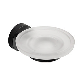 Croydex Black Epsom Flexi-Fix Soap Dish & Holder - QM481921 Medium Image