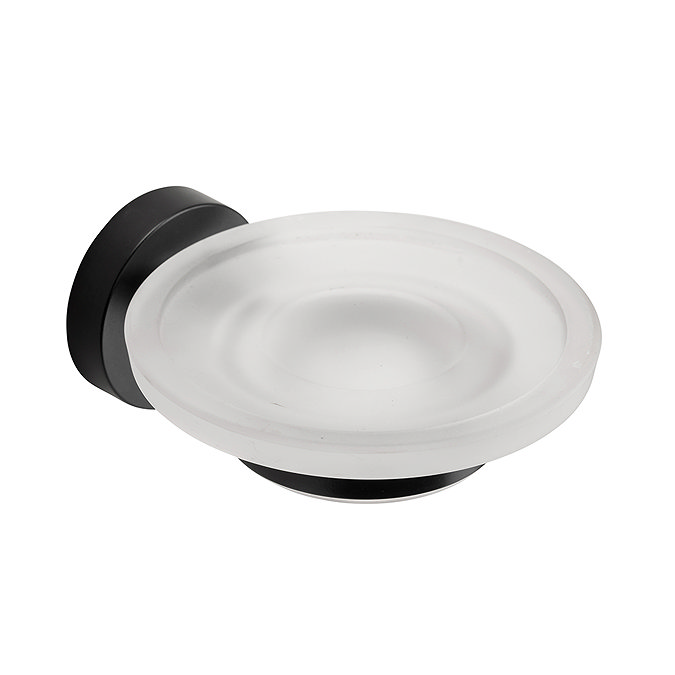 Croydex Black Epsom Flexi-Fix Soap Dish & Holder - QM481921 Large Image