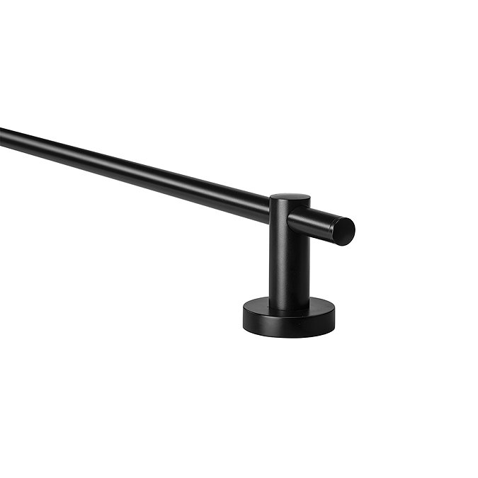 Croydex Black Epsom Flexi-Fix Towel Rail - QM482721  Standard Large Image