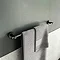 Croydex Black Epsom Flexi-Fix Towel Rail - QM482721 Large Image