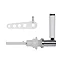 Croydex Blanc Cistern Lever - AJ302241 Profile Large Image