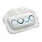 Croydex Blue Rings Bath Pillow - BG201615 Large Image