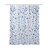 Croydex Blue Terrazzo Design Shower Curtain - 1800 x 1800mm