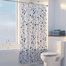 Croydex Blue Terrazzo Design Shower Curtain - 1800 x 1800mm