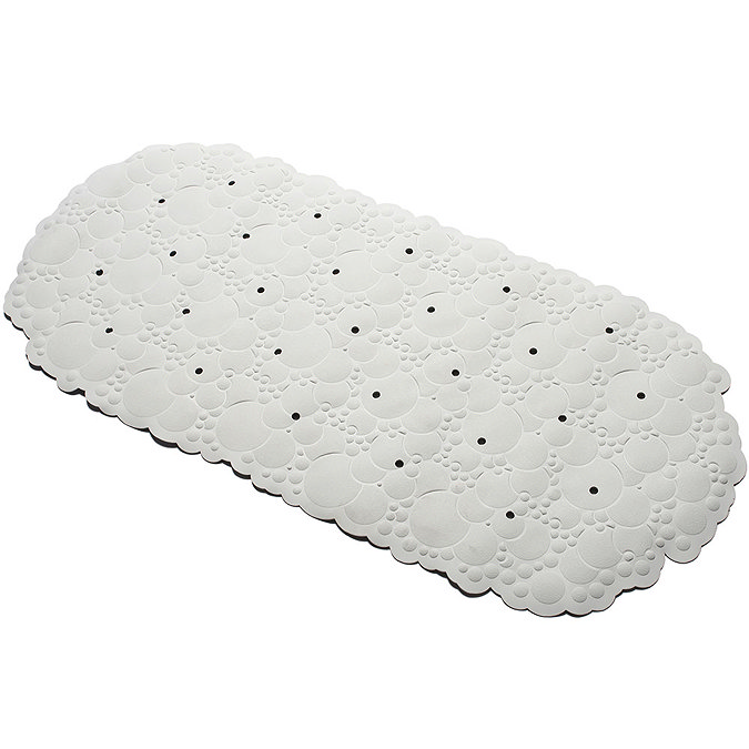 Croydex Bubbles Anti-Bacterial Rubber Bath Mat White - AG320022  Profile Large Image