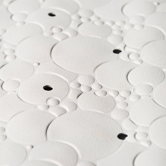 Croydex Bubbles Anti-Bacterial Rubber Bath Mat White - AG320022 Feature Large Image