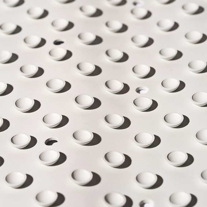 Croydex Bubbles Anti-Bacterial Rubber Bath Mat White - AG320022 Standard Large Image