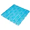 Croydex Bubbles PVC Shower Mat - 530 x 530mm - Blue - AH220824 Large Image