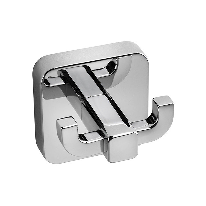 Croydex Camberwell Flexi-Fix Chrome Double Robe Hook
