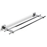 Croydex Camberwell Flexi-Fix Chrome Double Towel Rail