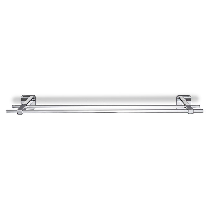 Croydex Camberwell Flexi-Fix Chrome Double Towel Rail