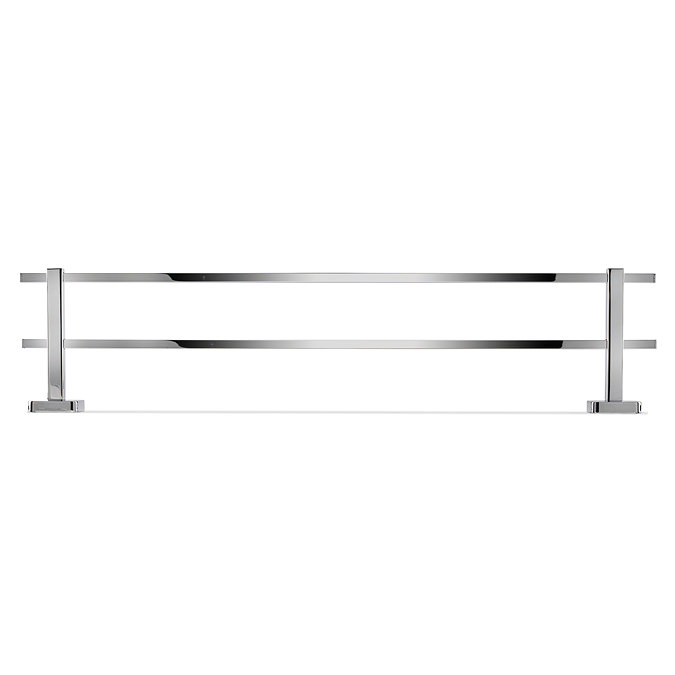 Croydex Camberwell Flexi-Fix Chrome Double Towel Rail