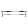 Croydex Camberwell Flexi-Fix Chrome Double Towel Rail