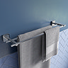 Croydex Camberwell Flexi-Fix Chrome Double Towel Rail