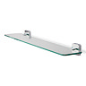 Croydex Camberwell Flexi-Fix Chrome Glass Shelf