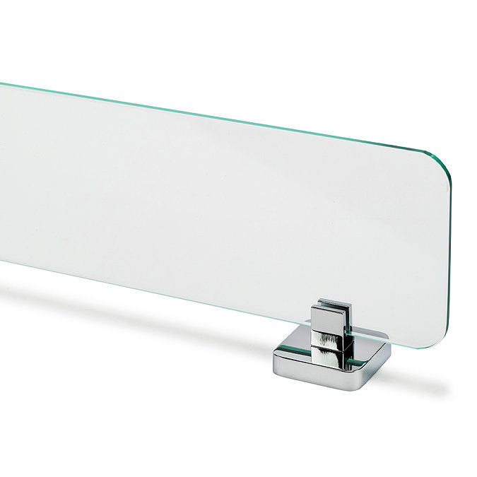 Croydex Camberwell Flexi-Fix Chrome Glass Shelf