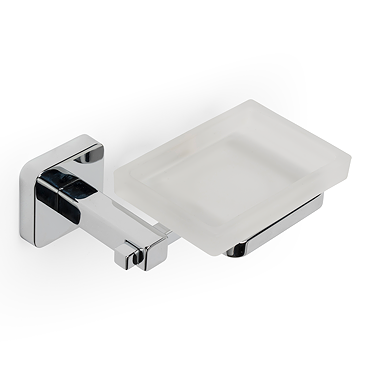 Croydex Camberwell Flexi-Fix Soap Dish & Chrome Holder