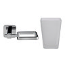 Croydex Camberwell Flexi-Fix Tumbler & Chrome Holder