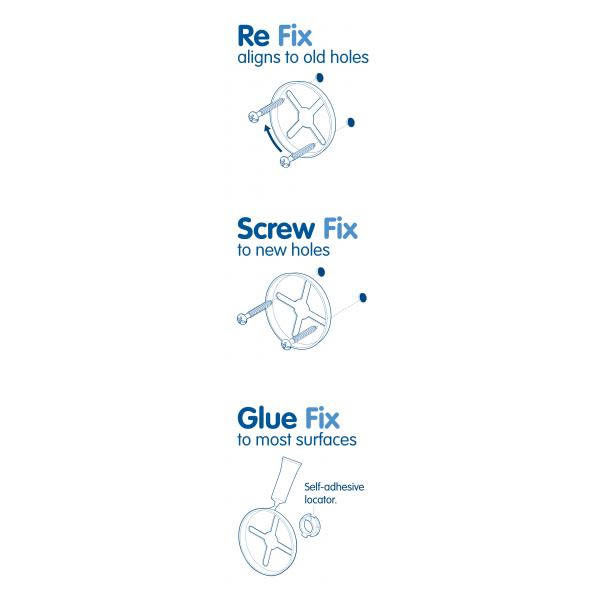 Croydex - Canterbury Flexi-Fix Robe Hook - Chrome - QM421741 Feature Large Image