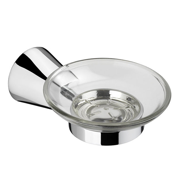 Croydex - Canterbury Flexi-Fix Soap Dish and Holder - Chrome - QM421941 Large Image