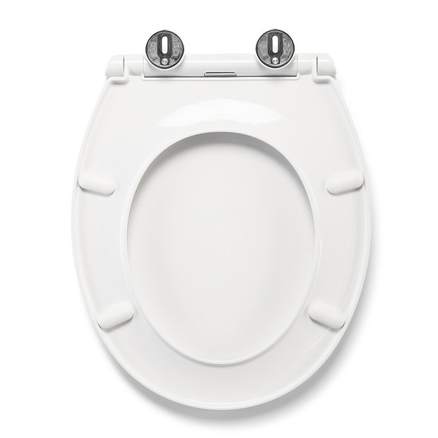 Croydex Capri Thermoplastic Antibacterial Toilet Seat with Soft Close and Quick Release