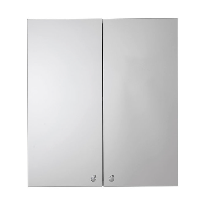 Croydex Carra White Double Door Mirror Cabinet - WC450822  Feature Large Image