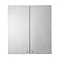 Croydex Carra White Double Door Mirror Cabinet - WC450822  Feature Large Image