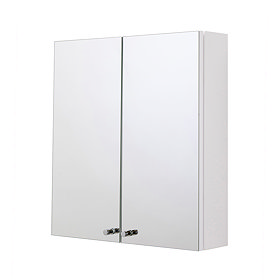 Croydex Carra White Double Door Mirror Cabinet - WC450822 Large Image