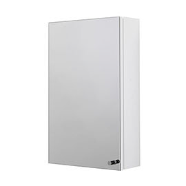 Croydex Carra White Single Door Mirror Cabinet - WC450622 Medium Image