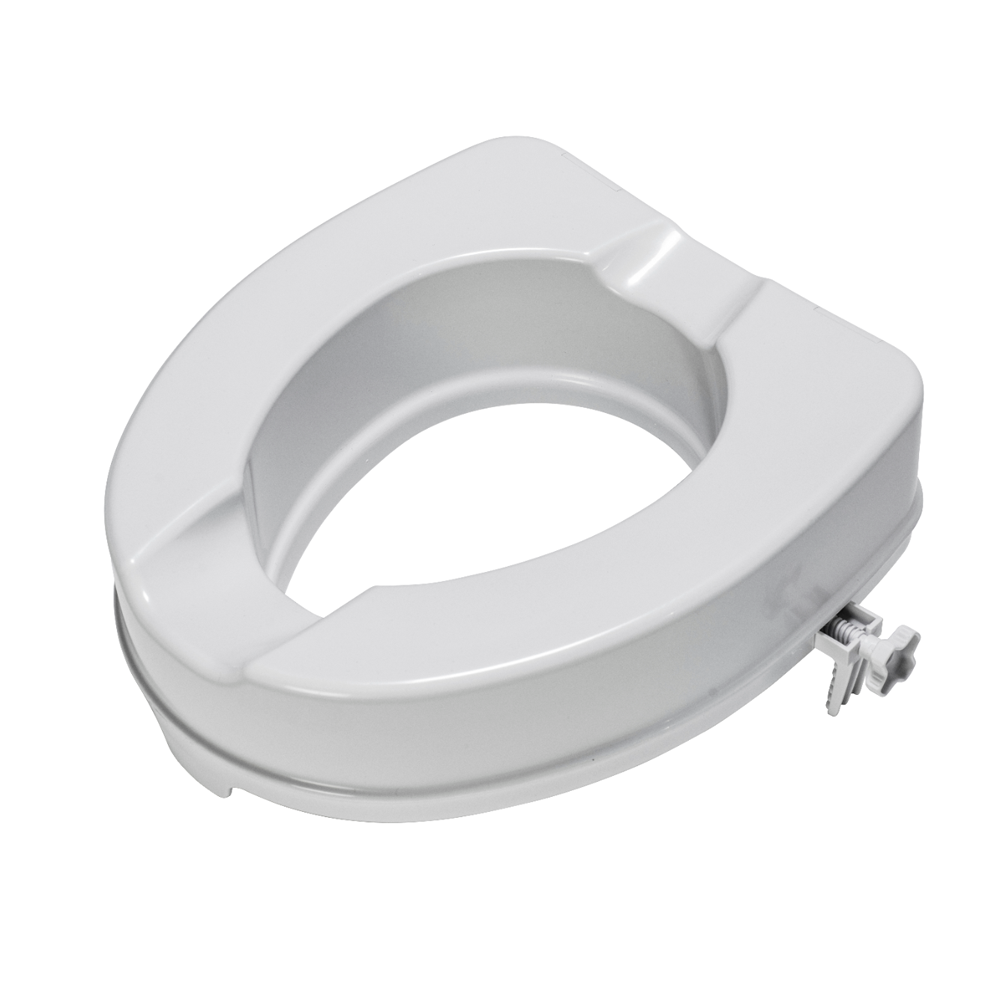 Croydex Carragh Raised Toilet Seat - White