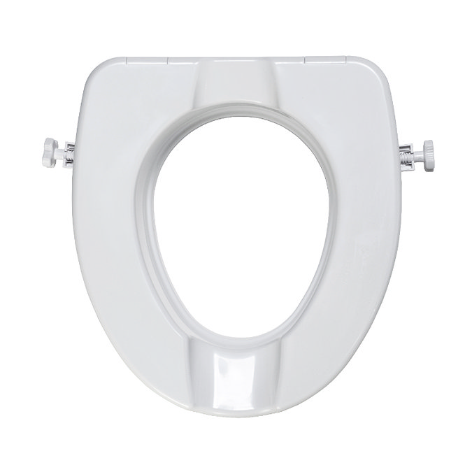 Croydex Carragh Raised Toilet Seat - White