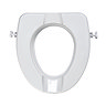 Croydex Carragh Raised Toilet Seat - White