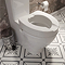 Croydex Carragh Raised Toilet Seat - White