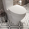 Croydex Carragh Raised Toilet Seat with Lid - White