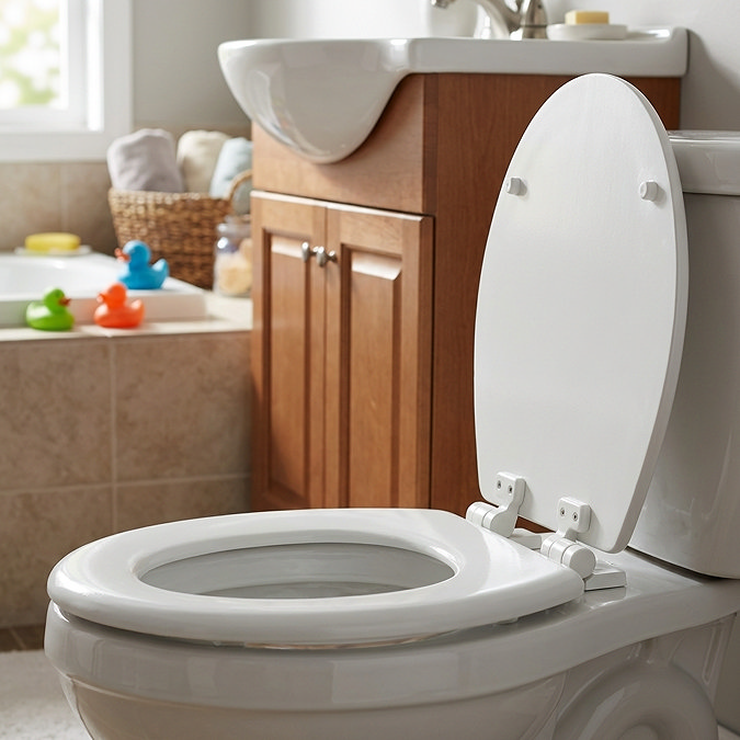 Croydex Carron White Sit Tight Toilet Seat with Soft Close