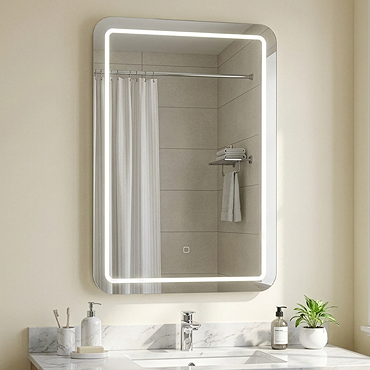 Croydex Chawston Hang N Lock Illuminated Mirror with Demister Pad 700 x 500mm