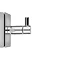 Croydex Chester Flexi-Fix Robe Hook - QM441741  Standard Large Image