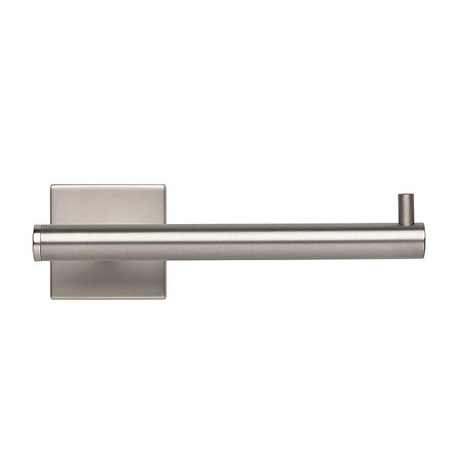 Croydex Chiswick Wall Mounted Flexi Fix Toilet Roll Holder - Brushed Nickel