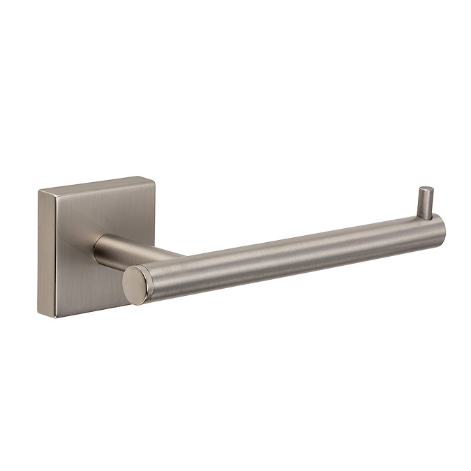 Croydex Chiswick Wall Mounted Flexi Fix Toilet Roll Holder - Brushed Nickel