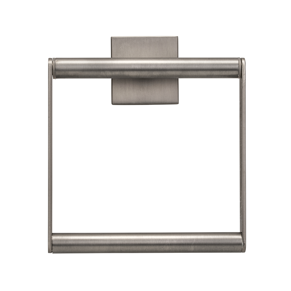 Croydex Chiswick Wall Mounted Flexi Fix Towel Ring Brushed Nickel