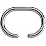 Croydex 12 C-Type Shower Curtain Rings - Chrome - AK142141  Standard Large Image