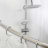 Croydex 12 C-Type Shower Curtain Rings - Chrome - AK142141 Large Image