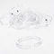 Croydex C-Type Shower Curtain Rings - Clear - AK142132  Standard Large Image