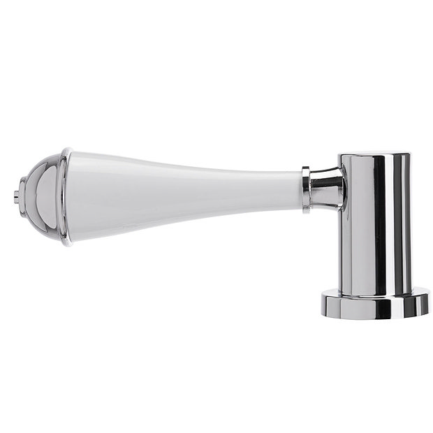 Croydex Classic White/Chrome Cistern Lever AJ292241 at Victorian