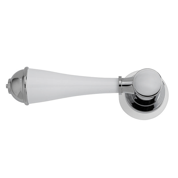 Croydex Classic White/Chrome Cistern Lever AJ292241 at Victorian