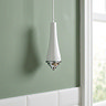 Croydex Classic White/Chrome Light Pull