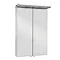 Croydex - Colorado Large Double-Door Illuminated Mirror Cabinet - Stainless Steel - WC786105E Large 